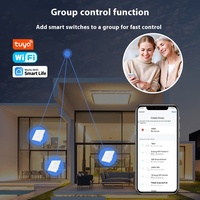 Pour Tuya Wifi Smart Home App Contrôlé Prise Murale Unique Zéro Feu Chronométré Tactile Commande Vocale ABS Matériel 10A pour US Européen