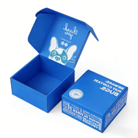 Boîtes d'expédition personnalisées imprimées avec pelliculage brillant, petites boîtes avec logo pour emballage écologique en carton ondulé
