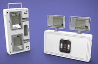 Lampe de secours intérieure à double tête rechargeable et réglable à économie d'énergie WM-94 avec batterie au lithium