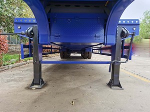 Semi-remorque surbaissée en acier au carbone de haute qualité, conteneur-citerne, <span class=keywords><strong>porte</strong></span>-conteneurs, remorque de camion épaissie sur mesure, quatre <span class=keywords><strong>essieux</strong></span>, 48 m³ - Product Image 3