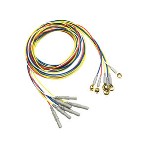 Electrodo de <span class=keywords><strong>EEG</strong></span> Reutilizable BESDATA, <span class=keywords><strong>Precio</strong></span> de Fábrica, Accesorios para Electrodo, Copa Dorada, Cable de TPU de 1.5m, Cable Tensile, Certificado CE Clase II - Product Image 5