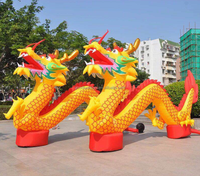 Dragon chinois gonflable avec lumière LED, pour la publicité de Festival géant, nouveauté