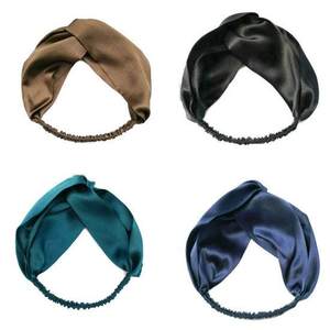 100% <strong>Silk</strong> Hair <strong>Headband</strong> with Elastic Ribbon Custom Size and Color <strong>Silk</strong> Scrunchies - Product Image 6