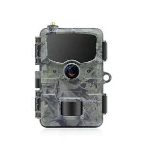 4G Trail Jachtcamera 1080P Wildlife Trail Camera Draadloze Ip66 Waterdichte Zonne-Energie Met Gps & App Cloud Live Video
