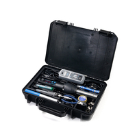 8858-I 908D Ensemble d'outils de fer à souder portable Support de fil à souder Pointe à souder Pompe à dessouder Fer à souder