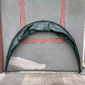 2 in 1 luar ruangan sepeda & skuter penyimpanan penutup tenda untuk teras furnitur sepeda motor pemotong rumput penyimpanan dengan tiang Fiberglass - Product Image 6