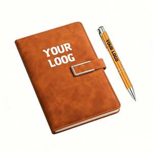 Diario, Libreta de Tapa Dura, Diario Personalizado con Logotipo, Cuaderno de Notas Escolares para Estudiantes, Bolígrafo de Lujo, Libreta A5 - Product Image 1