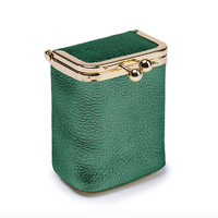 Pochette à bijoux en cuir véritable avec logo personnalisé, mini sac portable pour bagues, colliers, boucles d'oreilles, porte-monnaie pour le rangement