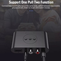B21 NFC BT 5.0 kablosuz alıcı ses İletim Stereo müzik desteği U Disk NFC ile bağlayın RCA 3.5 AUX adaptör jak