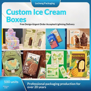 Cajas de Cartón Blancas Personalizadas para Helados en Pequeñas Cantidades, con Doble Inserto, para Marcas Creativas - Product Image 4