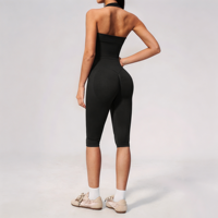 Ensemble de sport côtelé sans couture respirant grande taille pour femme GH – Ajustement parfait, antichoc, haute élasticité, effet push-up fessier, contrôle du ventre, idéal pour la course à pied