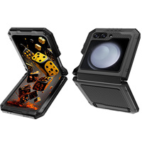 Casing ponsel anti guncangan, casing ponsel anti guncangan, pelindung braket Armor tugas berat, logam, penutup ponsel pelindung untuk Samsung Galaxy Z Flip 6 5 4 3