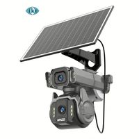 Caméra de sécurité solaire 4G Hieasy 2K 4MP CMOS avec zoom 12x, vision nocturne couleur, suivi humain, alarme, audio bidirectionnel, IP65