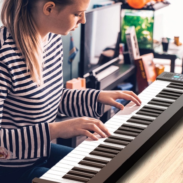 Konix PJ61Z 61 Keys Portable Digital Electronic Organ Keyboard Musical Instrument Piano for Beginners