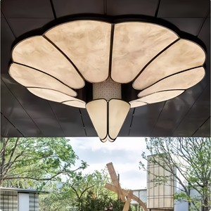 Modern Petal Shape Chandelier For Hotel Lobby Six Head <b>Ceiling</b> <b>Light</b> Energy Saving Lamp Round Design 5-10 Sqm Coverage - Product Image 1