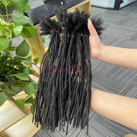 Extensions de dreadlocks couleur naturelle 8-26 pouces les plus populaires 2025, 100 % cheveux humains, faites à la main, extensions afro kinky loc