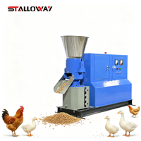 Granulateur électrique à matrice plate pour aliments de volaille avec production réglable (200-500 kg/h) pour l'élevage de poulets
