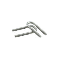 Boulon en U carré en acier au carbone zingué avec écrous à plaque et rondelles, fixation en U pour système de suspension de camion à ressorts à lames