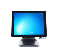Ordinateur tout-en-un avec écran tactile capacitif en alliage d'aluminium de 15 pouces, processeur I5 ou I7, ventilateur ou sans ventilateur, avec Windows/Linux/Android et Wi-Fi 6