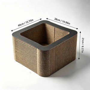 Enclos à griffes robuste et ergonomique pour chat, <span class=keywords><strong>cube</strong></span> compact pour jouer, se reposer et griffer, pour les acheteurs en gros - Product Image 3