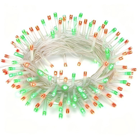Guirlandes lumineuses LED rouge et verte pour Halloween, 20 m, indice de protection IP65, pour jardin, patio, cheminée, fête, décorations de vacances