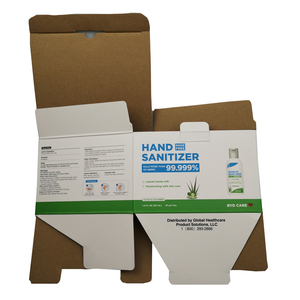 Custom Logo foldable shipping box mailing box hand sanitizer paper packaging box - Product Image 3