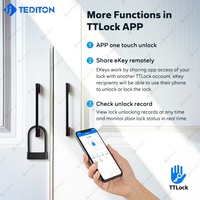 Tediton Vente à Chaud IP67 Étanche à la Poussière Serrure à Empreinte de Doigt Alarme de Sécurité Cadenas Intelligent candado con huella digital