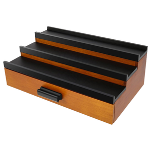 Boîte de rangement de bureau rectangulaire en bambou avec tiroir, design moderne et multifonction pour le bureau et la maison - Product Image 2