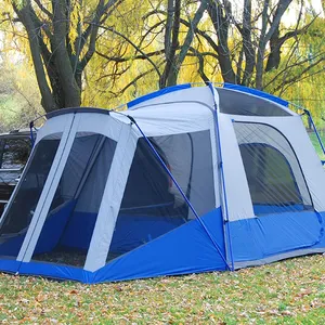 2024 CHINA Outdoor Family Tent SUV Tent 6 Persons 3 Seasons Camping Tent Single Person Build Detachable Screen Space
