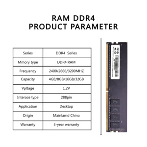 Memoria RAM U-DIMM DDR4 ECC de 16G 32G 2400/2666/3200MHz Ymeiton de Alta Calidad con Disipador de Calor para Computadora de Escritorio, Mejor Valorada en 8gb/16g/32gb - Product Image 3