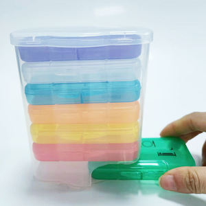 7 Day Color Drawer Style Pill Box Large Capacity 28 Compartments Portable Medicine Storage Case - Product Image 1