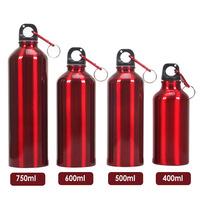 Bouteille d'eau publicitaire pour le sport de plein air, vélo de montagne, en aluminium écologique à simple paroi avec logo personnalisé