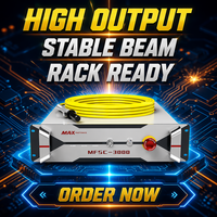 Sumber Laser Serat Maksimum 1500w 2000w 3000w 6000w untuk Pengelasan Aluminium, Baja Tahan Karat, Baja Karbon Laser Serat Kontinu
