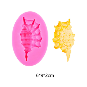 4 cái chất lỏng Silicone fondant khuôn thiết lập 3D vỏ Đại Dương chủ đề sô cô la kẹo Jello khuôn cho bánh trang trí DIY Baking công cụ - Product Image 5