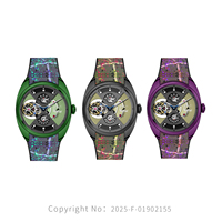 Montres mécaniques à tourbillon volant de style futuriste et science-fiction pour hommes, nouvelle conception, lumineuses et étanches, fabriquées en usine OEM/ODM