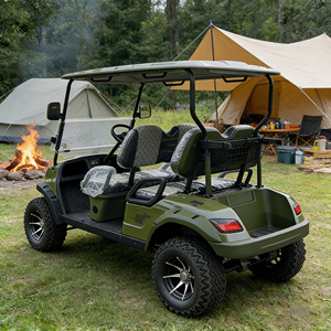 Voiturette de golf électrique WOLAN à 4 <span class=keywords><strong>places</strong></span>, carrosserie ouverte, pour la gestion des parcs, avec radio, certifiée CE, autonomie de 70-90 km - Product Image 3