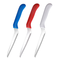 Couteau à pain en acier inoxydable de vente chaude poignée en plastique PP couteau à pain qualité et quantité sont garanties