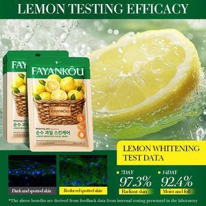 Mascarilla Facial de la <span class=keywords><strong>Serie</strong></span> de Plantas Frutales de Marca Privada FAYANKOU, Mascarilla Facial <span class=keywords><strong>Coreana</strong></span> para el Cuidado de la Piel, Vitamina C, Iluminadora e Hidratante - Product Image 4