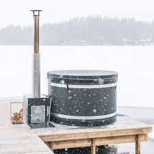 Bain à remous extérieur traditionnel en <span class=keywords><strong>bois</strong></span> de cèdre rouge canadien Hesperu HQ-ICE, 6 à 8 personnes, installation facile, garantie 1 an - Product Image 6