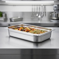 Liyunda – Bac Gastronorm GN 1/1-100 en acier inoxydable de haute qualité, style européen, pour traiteur et buffet de restaurant