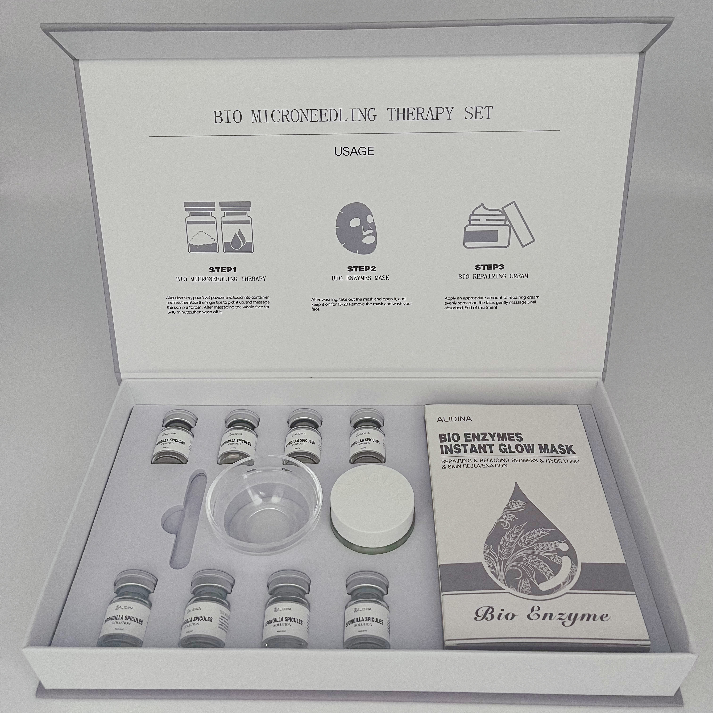 1g de poudre*4+5ml de solution*4+4 masques+15g de crème