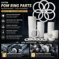 POM-Dichtung Kunststoff-Dichtungsring Hochpräzise CNC-gefertigte Teile für Industrieanlagen M2 M3 M4 Größe O-Ring