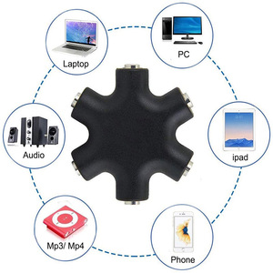 Headphone Splitter 5-Way 3.5mm Audio Headphones Multi Jack Splitter Headset Stereo Adapter Connector - Product Image 3