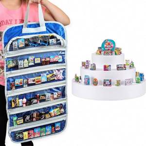 Organizador de Juguetes Colgante de Tela Morada con 7 Bolsillos para Niños - Product Image 4