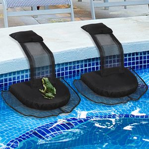 Floating Animal Rescue Ramp For Pool Frogs Chipmunks Black Non Woven Fabric Escape Tool Outdoor Small Animals - Product Image 1