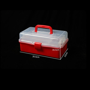 Toolbox <b>Storage</b> Box With Drawers Multi Layer Transparent Organizer For Makeup Art Nail Supplies Colorful <b>Stackable</b> <b>Container</b> - Product Image 3