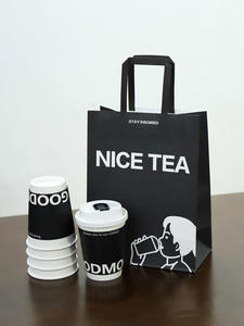Tasse à café en papier biodégradable jetable personnalisée pour liquides chauds - Product Image 2