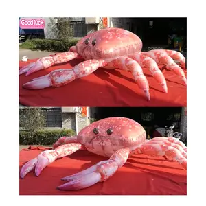 Balão inflável de grande forma de animal, fabricante de animais para balão inflável do teto para propaganda do caranguejo