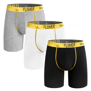 Calzoncillos de hombre con logotipo personalizado de etiqueta privada de talla grande 95 algodón 5 Spandex bóxer cómodo para ropa interior de hombre Calzoncillos Bóxer - Product Image 6