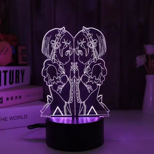 Veilleuse LED 3D en acrylique avec télécommande tactile moderne, personnages de dessins animés, petite, pour la décoration de la chambre des enfants - Product Image 4